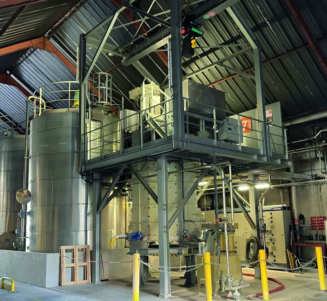 Interior of the FiberLean production facility