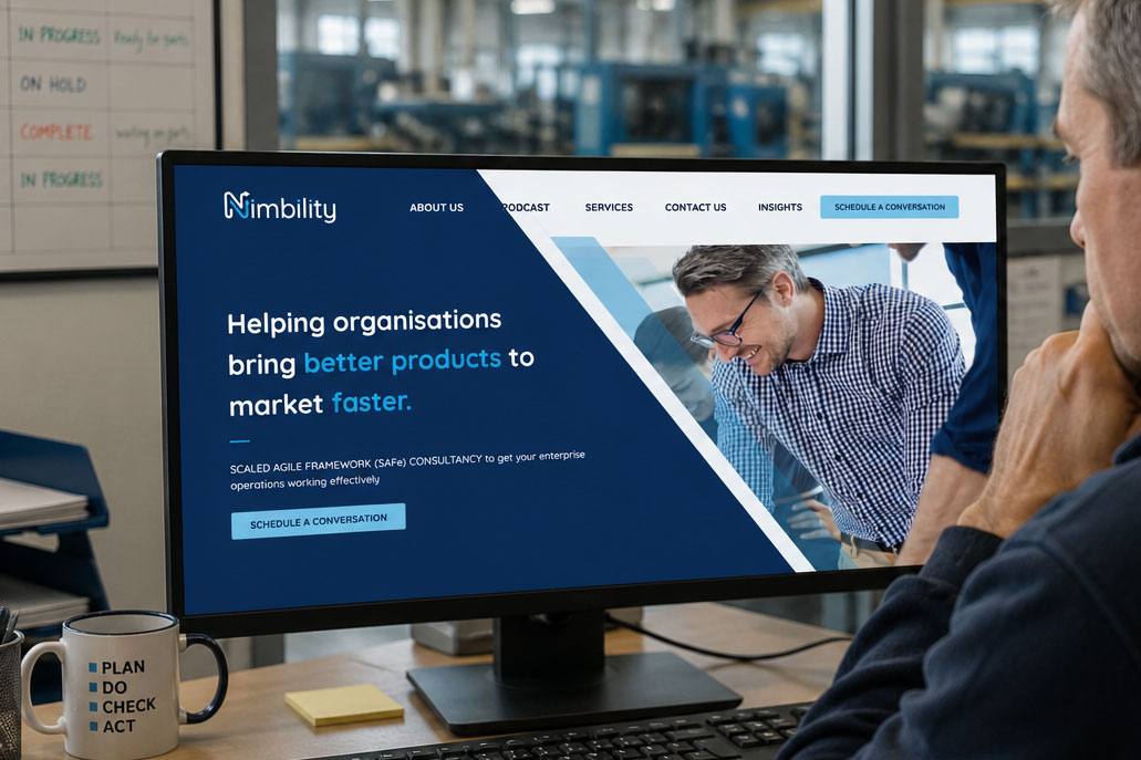 Nimbility website by Sanders Design